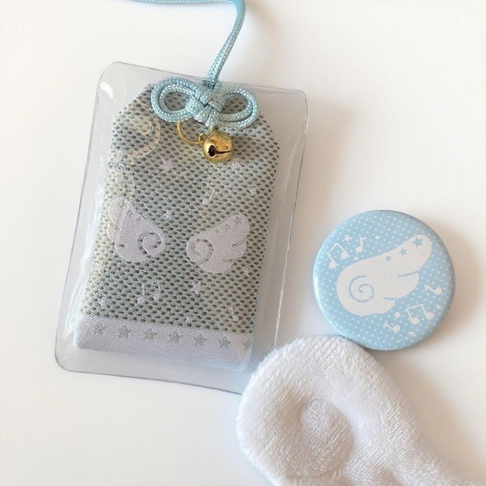 Музыкальные ноты Крылья Счастливый брелок Вышивка Брелок Милый Подвеска для сумки с благословениями Аксессуары для ключей