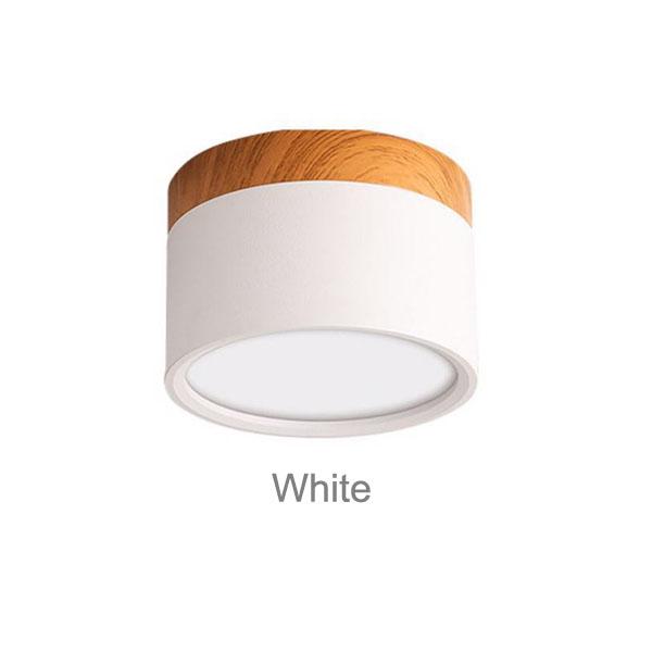 LED Downlight Dimmable 5W 7W 9W12W15W Nordic Wood Modern Led Surface Mounted Ceiling Light Spotlight, Interior Decoration Light