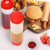 480ml Double-Ended Plastic Squeeze Bottles Large Capacity Sauce Dispenser Condiment Squeeze Bottle Self Sealing Ketchup Bottle