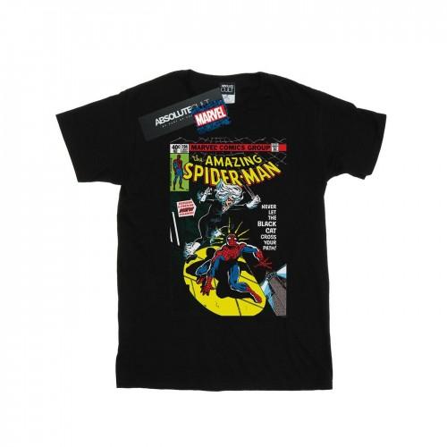 Marvel Mens Spider-Man Black Cat Cover T-Shirt