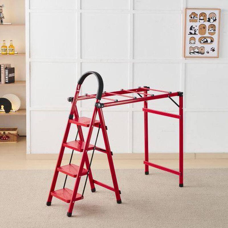 Multi-purpose Folding Ladder with Drying Rack