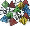 Акриловые игральные кости 10 шт. Многогранные игральные кости D4 игровые кости для ролевой игры DND настольная игра