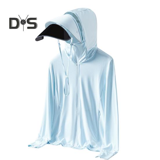 Женская куртка с капюшоном и защитой от солнца, с длинным рукавом и защитой от ультрафиолета, повседневная ветровка, спортивная одежда для летнего туризма на открытом воздухе