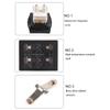 1PCS 36x29mm Heavy Duty Waterproof Rocker Switch 4/6Pin 2/3 Position Light Illuminated 16A 250V KCD4 DPDT Toggle Rocker Switch