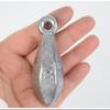 Bowling Ball Shaped Lead Sinker with Ring for Long Cast Sea Fishing
