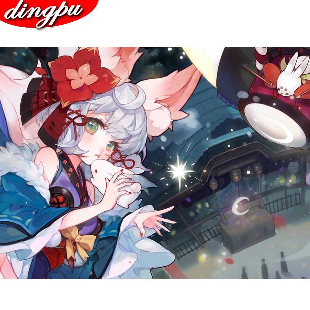 5D DIY Алмазные картины Мультфильм Вышивка Узор 3D Наборы для вышивки крестом Мозаика Картинки Наклейки на стену