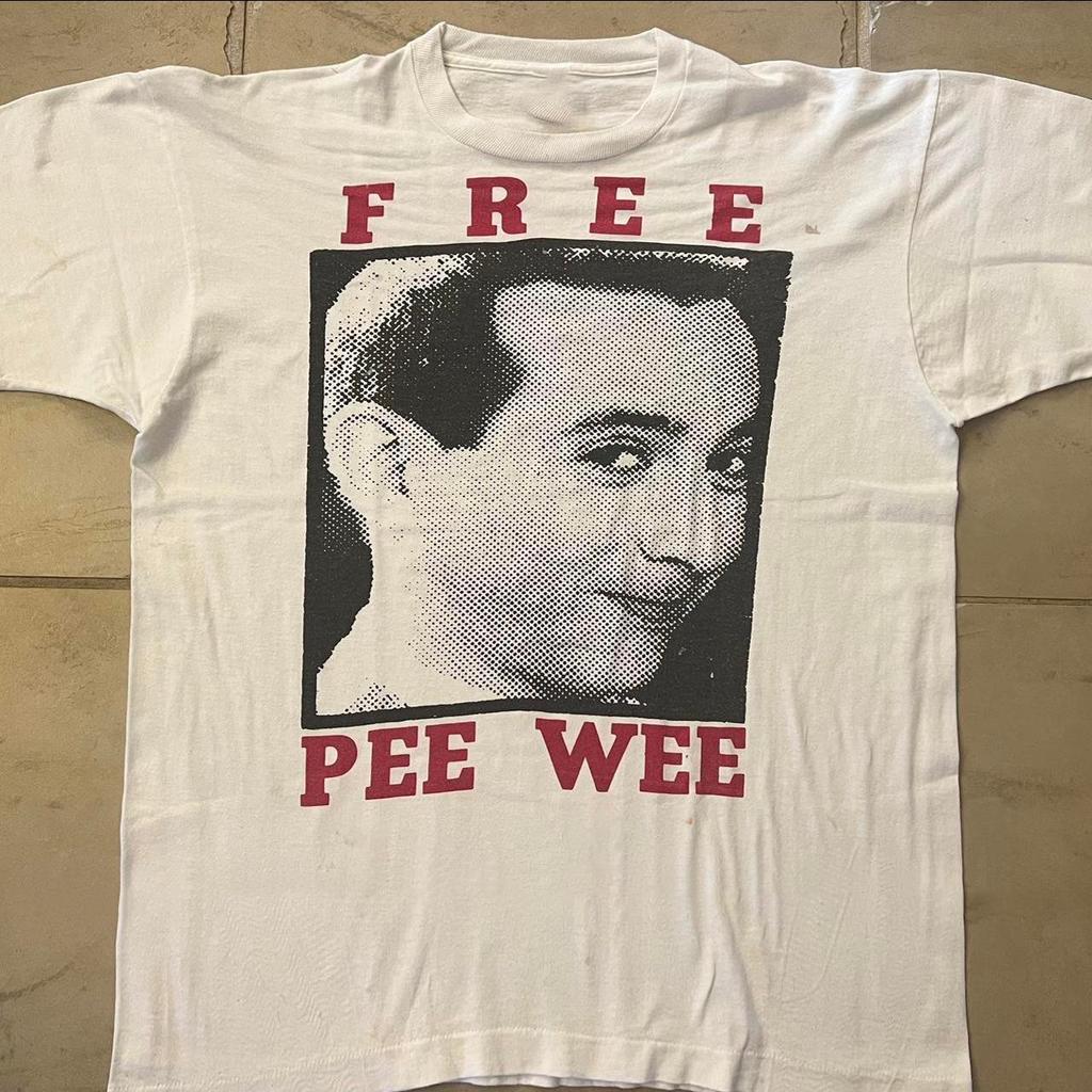 Pee Wee Herman Free Pee Wee White Unisex Shirt Adult Tee BL2.594