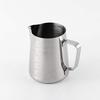 FUN COFFEE Milk Pitcher for Latte Art, with Graduations, 400ml, Stainless Steel Milk Jug, Pitcher, Jug, for Lattes and Coffee (co-0042)