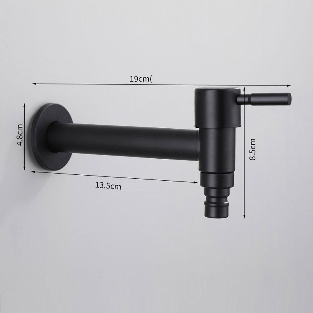 Черные краны для стиральной машины Белое соединение Прочная стиральная машина для ванной комнаты