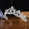 Свадебный головной убор, аксессуары для волос, элегантная корона, свадебное платье, универсальные аксессуары, корона со стразами, повязка на голову, аксессуары