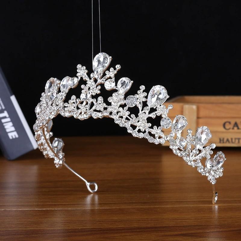Свадебный головной убор, аксессуары для волос, элегантная корона, свадебное платье, универсальные аксессуары, корона со стразами, повязка на голову, аксессуары