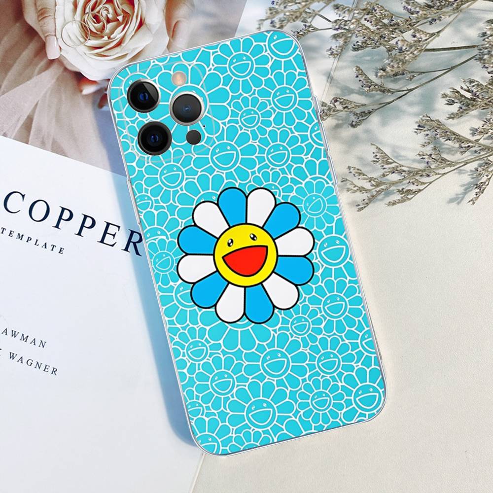 Арт японский M-Murakami Artisti T-Takash TPU Силиконовый Чехол Для IPhone 11 12 13 14 15 16 17 Pro Max Ударопрочный Прозрачная Задняя Крышка