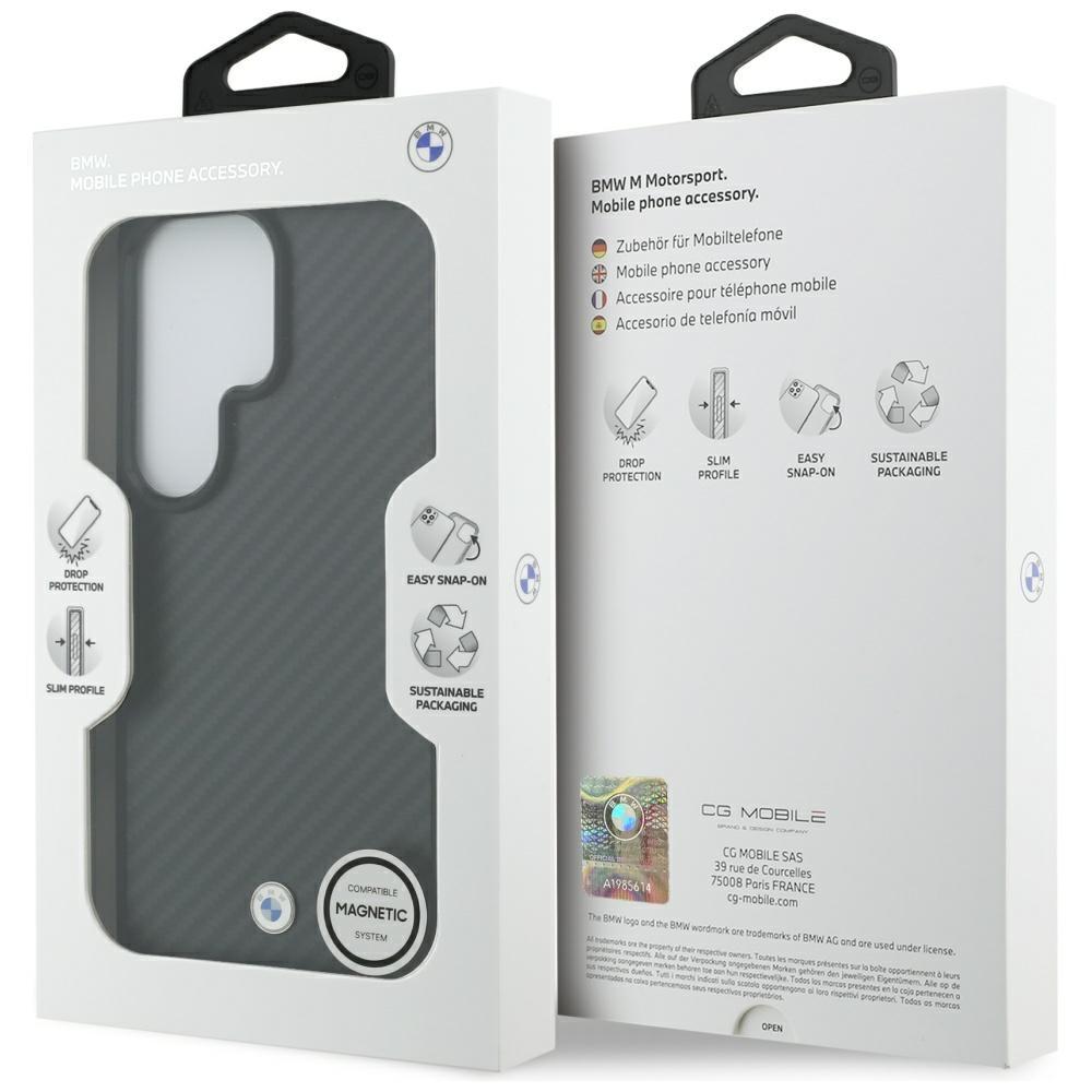BMW Sign Magnetic Carbon Fiber MagSafe Case for Samsung Galaxy S26 Ultra Black