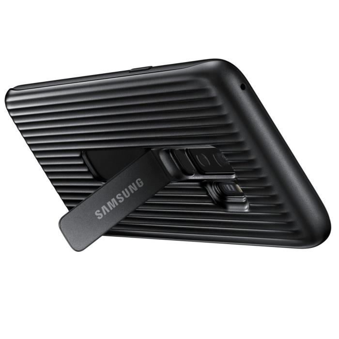 Samsung coque renforcée stand s9+ noir