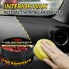 Q19 YC16 Car Plastic Restorer  Back To Black Gloss Auto Interior Leather & Panel Renewal Wax Automotive Polishing Wax