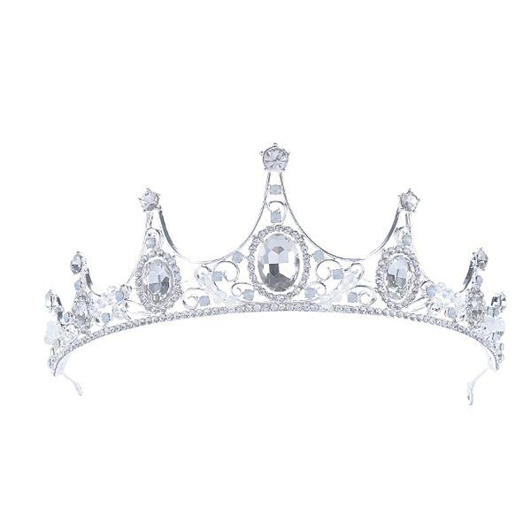 Korean Style Bridal Tiara Crown Headband Handmade Diamond Bridal Crown Jewelry Wedding Accessories Crown