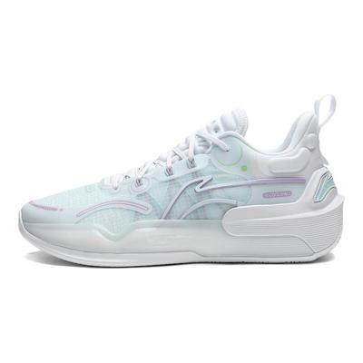 Li Ning YuShuai 16 V2 Износостойкие и легкие низкие мужские баскетбольные кроссовки Белые ABAT003-7