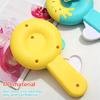 Cute Donut Manual Hand Press Fan No Battery Required Mini Cooling Toy for Kids Theme Party Giveaway Gifts