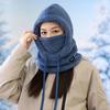 Windproof Winter Fleece Cycling and Outdoor Sports Cap with Neck Warmer and Mask