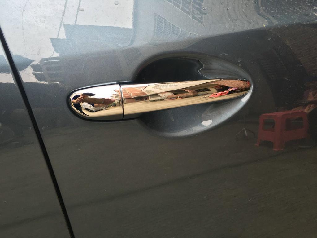 RUIQ Хромированные накладки на наружные дверные ручки для Mazda Demio серии DJ и Mazda 2 Demio (Полное покрытие)