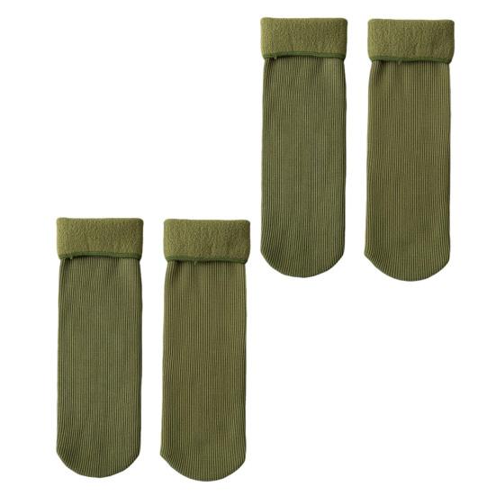 2 пары женских зимних носков средней длины, однотонные, высокоэластичные, сохраняющие тепло, легкие, удобные, теплые, повседневные, спортивные носки