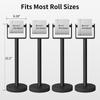 Heavy Base Bathroom Tissue Holder Stainless Steel Free Standing Tissue Dispenser  Bathroom