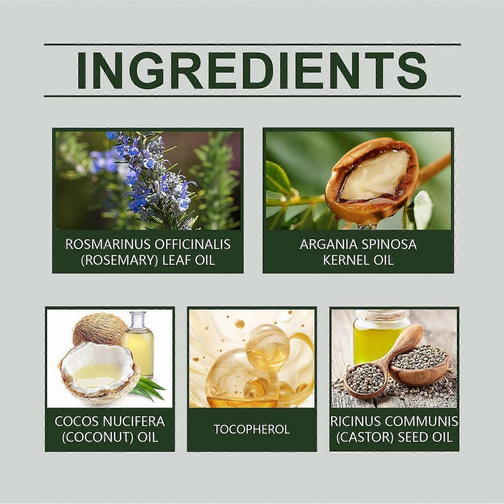 Hoegoa Rosemary Hair Care Essential Oil Nourishes Scalp, Hydrates Hair, Softens And Moisturizes Hair Care Essential Oil