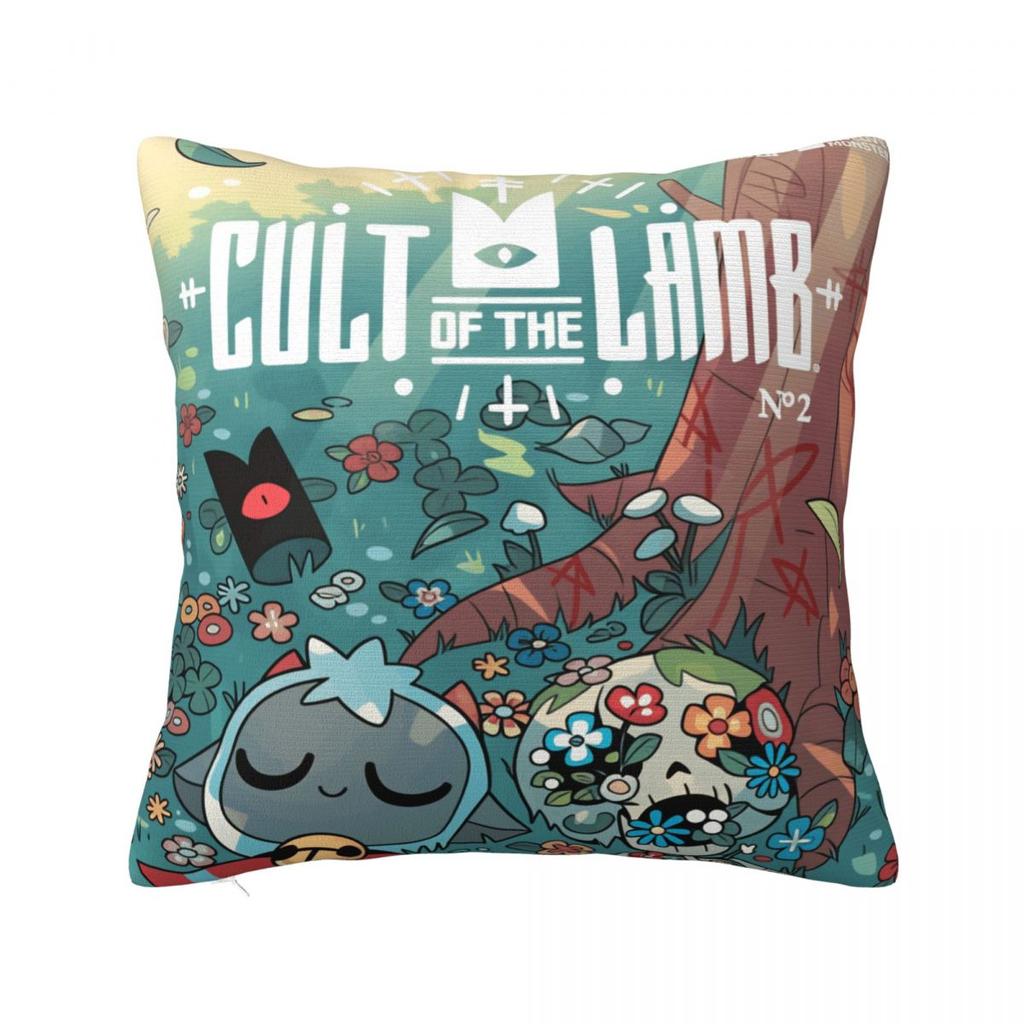 Cult Of The Lamb Pillow Cover Cushion Cover Soft Design Pillow Case Morden Pillowcases For Office Car Home Decorative