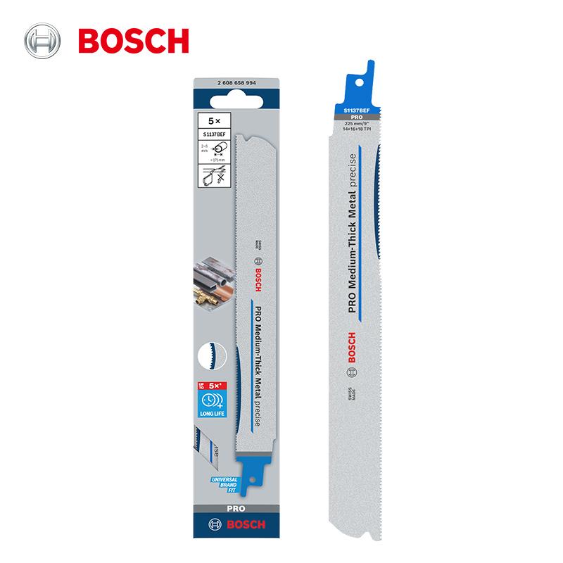 Bosch Пильные полотна Pro Средне-толстые для металла Точные сабельные пильные полотна