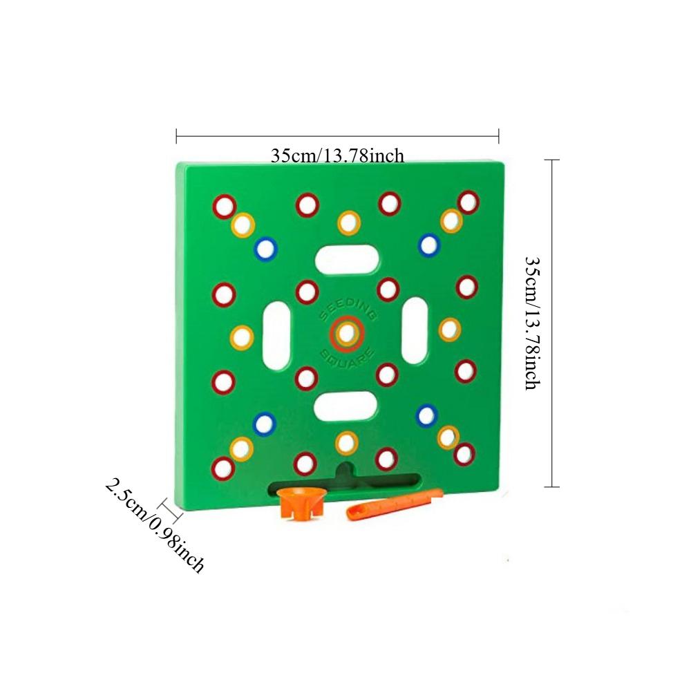 Посевной квадрат — инструмент для разделения семян и рассады для большего урожая, организованных растений и меньшего количества сорняков — шаблон для садоводства с цветовой кодировкой