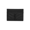 Saint Laurent Cassandra Monogram Matelasse Black Envelope Small Card Holder 423291 Bow08