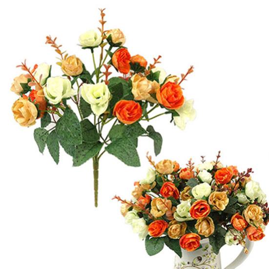 1 букет 21 головка домашний свадебный декор искусственные цветы розы цветы