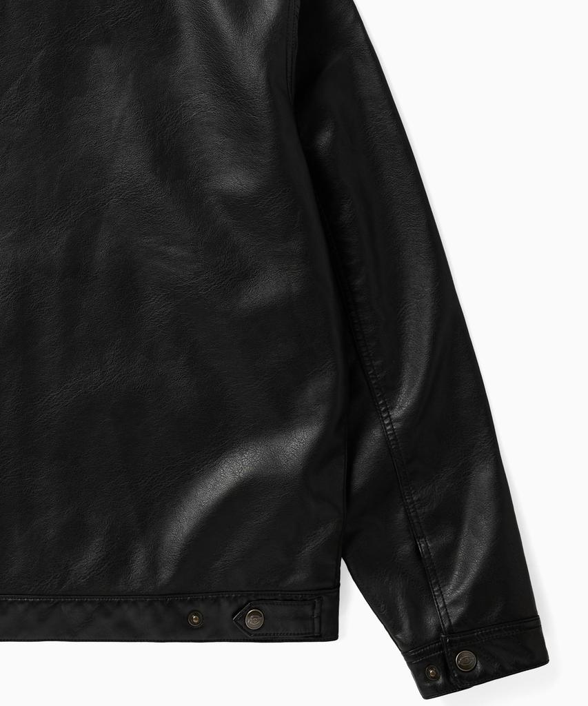 DICKIES Synthetic Leather Eisenhower Jacket Black