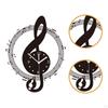 Music Note Wall Clock Hanging Home Decor. Decoration. Acrylic Ornament for Bathroom,