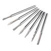 7pcs Nail Polish Removal Bits Set Tungsten Carbide Manicure Grinding Nail Drill Bits with Clear