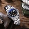 ADDIESDIVE Горячая Распродажа GMT Кварцевые Часы Нержавеющая Сталь Пузырчатое Стекло BGW9 Супер Люминесцентные Мужские Часы AD2035 НОВЫЕ Водонепроницаемые