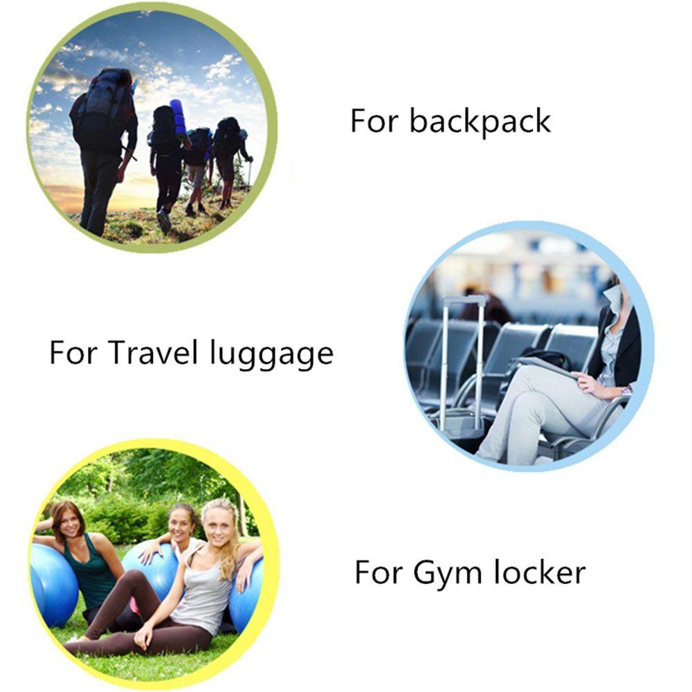 Luggage Lock TSA Customs Lock Padlock with Steel Cable Customs Code Lock Smart Combination Lock