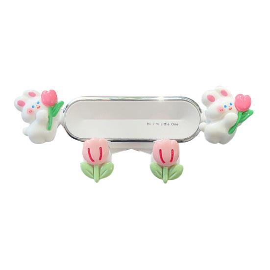 Cute Cartoon Air Vent Phone Holder 360 Degrees Rotatable Car Mount Universal Phone Mount  Easy One-Hand Operation Fun Dashboard