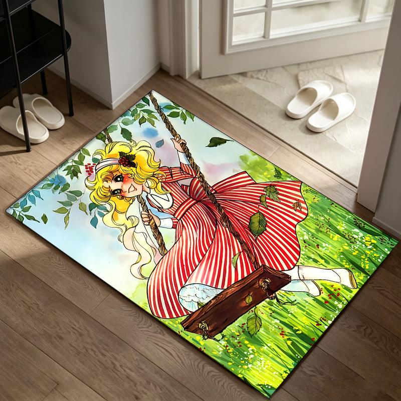 candy candy A rug suitable for office chair areas living rooms and computer desks perfect for home offices and an ideal holiday gift