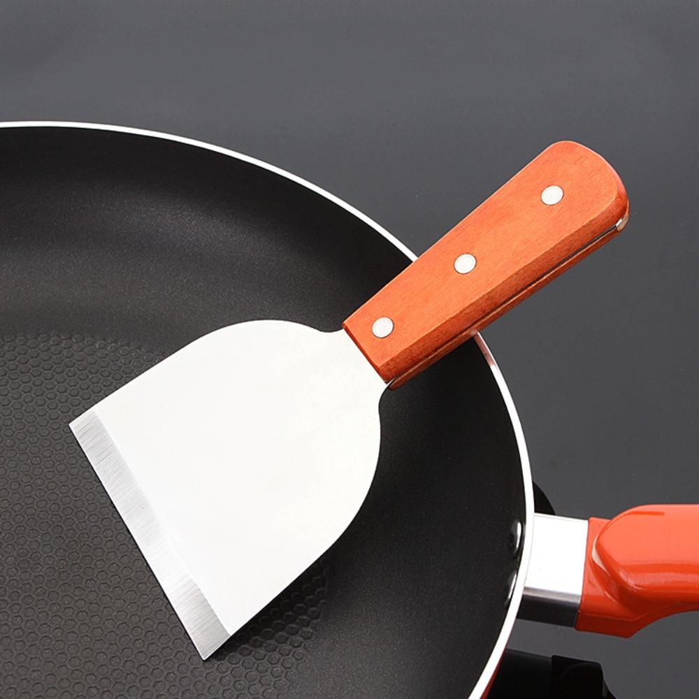 Stainless Steel Steak Spatula Rust-proof Pancake Turner BBQ Utensils Barbecue Shovel Teppanyaki
