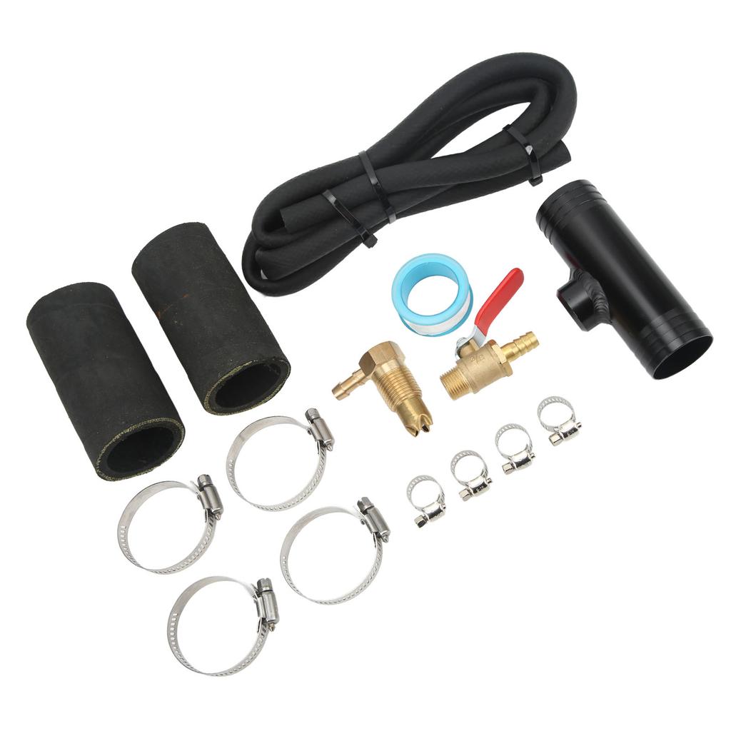 Auxiliary Transfer Tank Connector Kit with Fuel Pipe Connector Tee Clamp 11025 Replacement for Ford