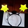 Luminous Headband Flashing Glow Hairhoop Light Up Hairband Star 3 Modes Cosplay Glowing Prop for Weddings Parties Holidays Dance Adults Kids
