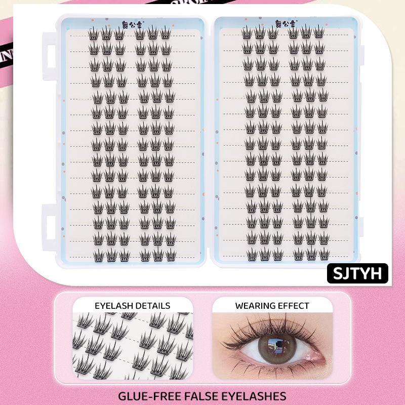 30Rows Idol Clusters Lashes Glue Eyelashes Book Manga Eyelash Clusters Diy Lashes Makeup Natural Anime Lashes Eyelash