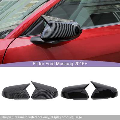 Декоративная рамка зеркала заднего вида, защитная накладка для Ford Mustang 2015 и новее с указателем поворота, автомобильные аксессуары для экстерьера, АБС-пластик