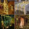 100LED Vine String Lights Waterproof Garden Fairy Light Artificial Ivy Garland for Outdoor Balcony Wedding Christmas Decor
