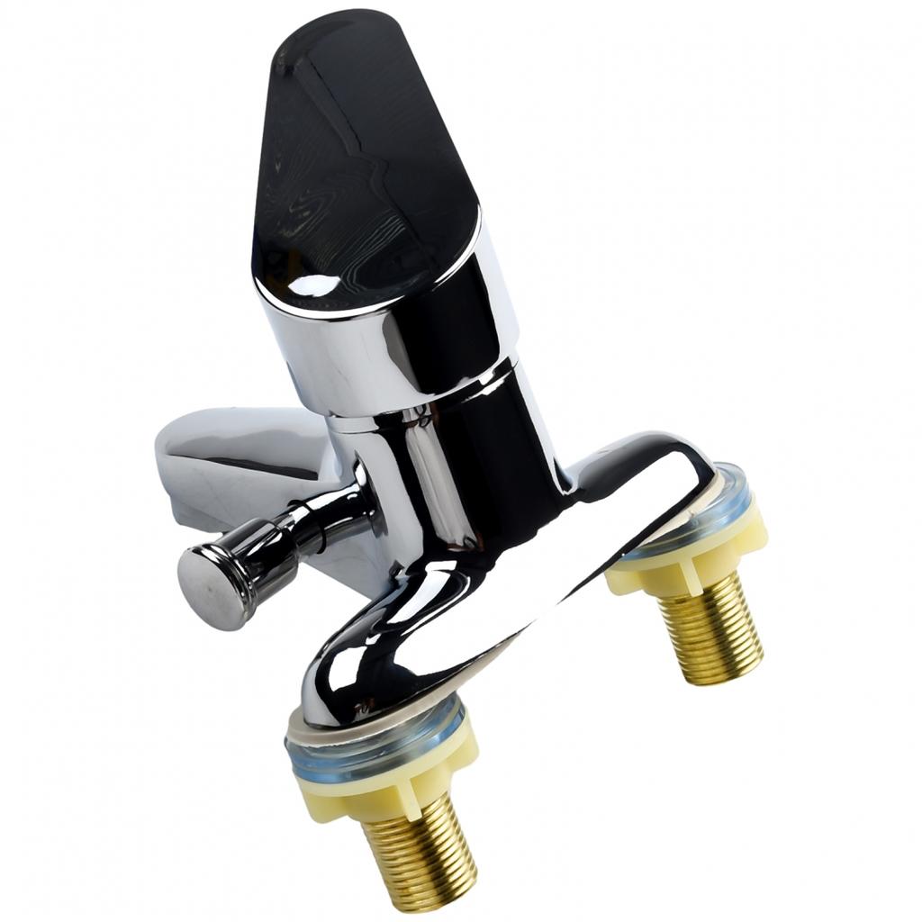 Bath Faucet Water Mixer Tap Double-Hole Single Handle