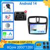 Android 14 автомобильный радиоприемник мультимедиа видеоплеер для Renault Logan 2 Sandero 2 2012 - 2019 2 Din GPS навигация стерео DVD carplay