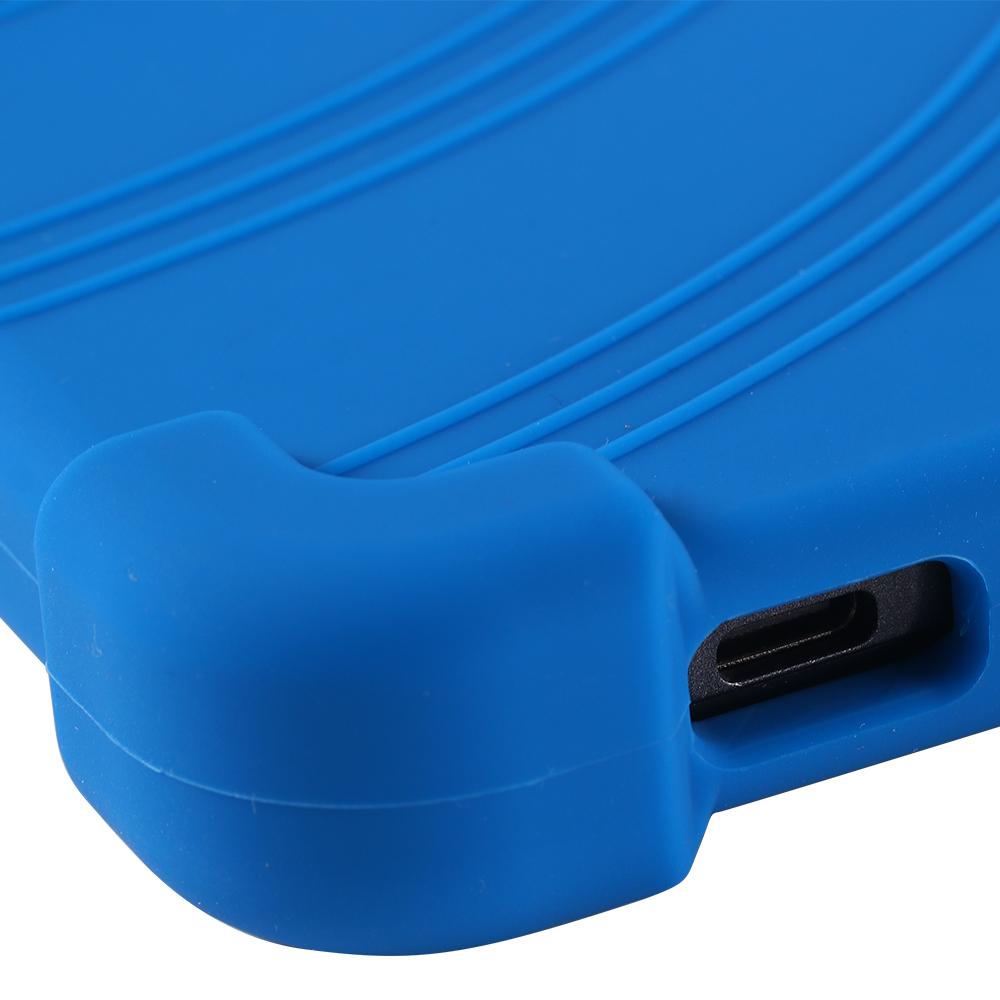 Силиконовый чехол для Teclast P85 с регулируемой подставкой и противоударными утолщенными углами.