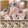 5Pcs/set Nail Supplies Halloween Spider Nail Decorations Halloween Metal Nail Accessories  Lady