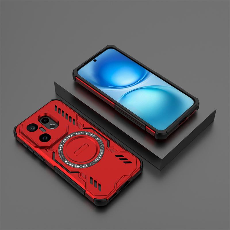 For Vivo X200 FE Case For Vivo X200 FE Anti-knock Magnetic Adsorption Wireless Charge Back Cover For Vivo X200 FE Case 6.31 Inch